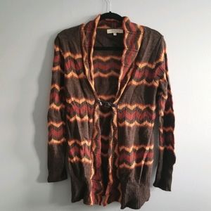 Cardigan Made in Italy. Wool Alpaca Acrylic Blend